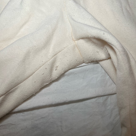 Cream Straight Leg Sweatpants - Picture 3 of 3